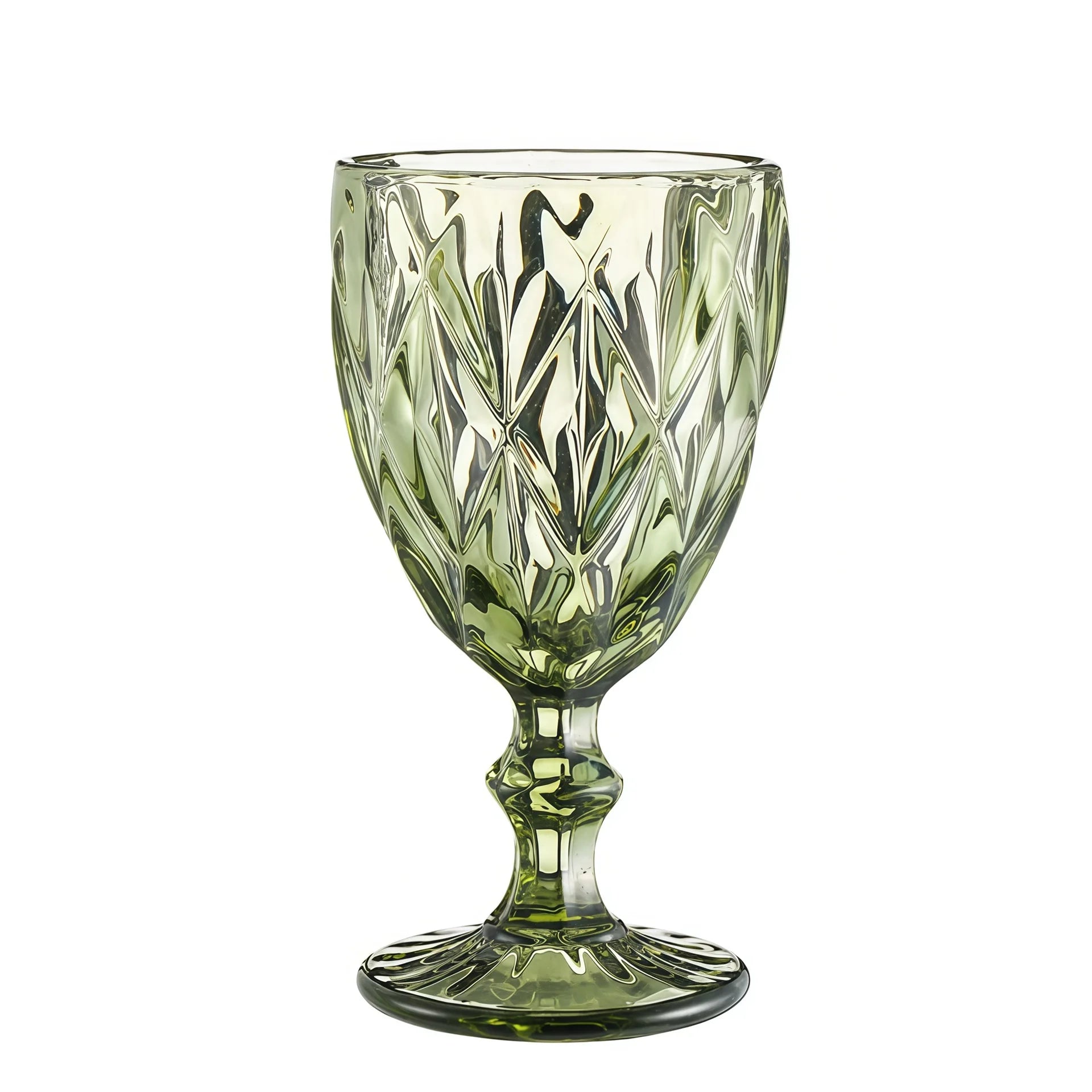 Verre à vin relief épais style rétro européen - vue 6 sur 6