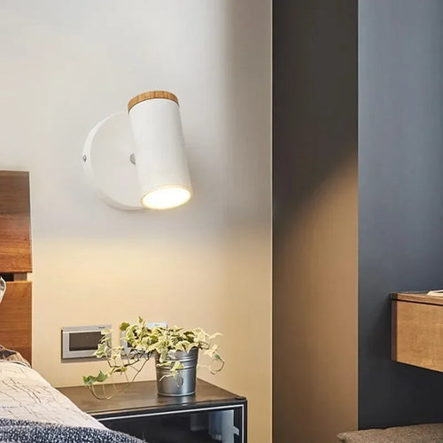 Applique murale pliante LED bois télescopique