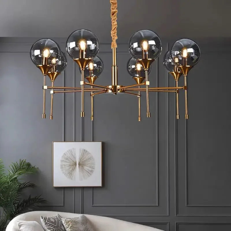 lustre moderne nordique design élégant pour éclairage d'ambiance - vue 5 sur 15