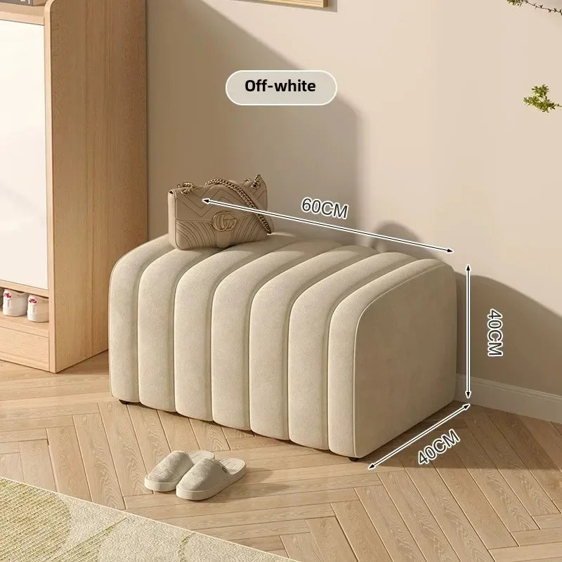 banc à chaussures design moderne avec repose pieds doux et confortable - vue 26 sur 26