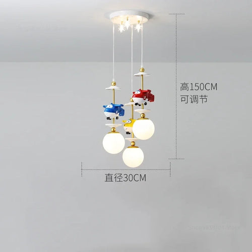 suspension à led créative style nordique pour chambre enfant - vue 13 sur 12