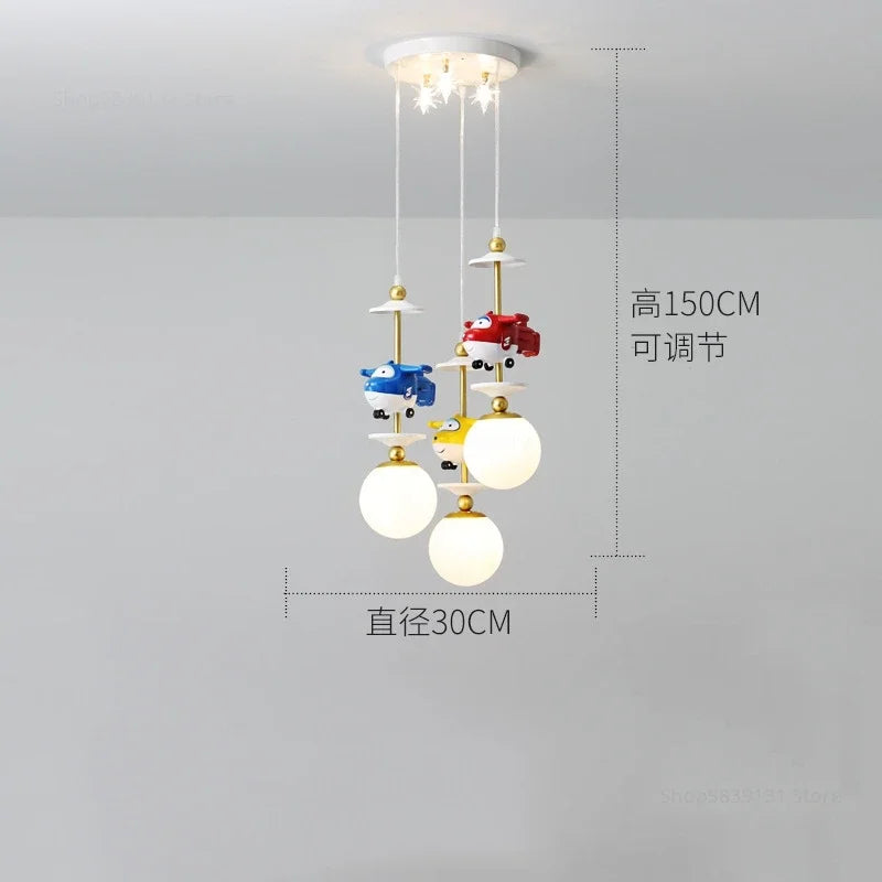 suspension à led créative style nordique pour chambre enfant - vue 12 sur 12