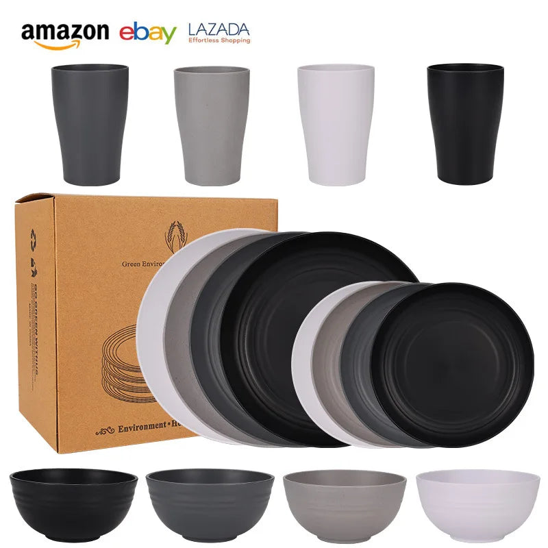 service de table paille de ble incassable biodegradable - vue 4 sur 7