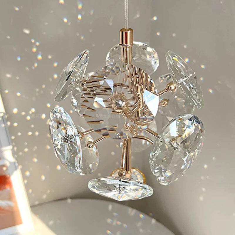 Lumière moderne luxe lustres en cristal chambre lampes de chevet nordique minimaliste décor à la maison bureau allée lustre éclairage intérieur