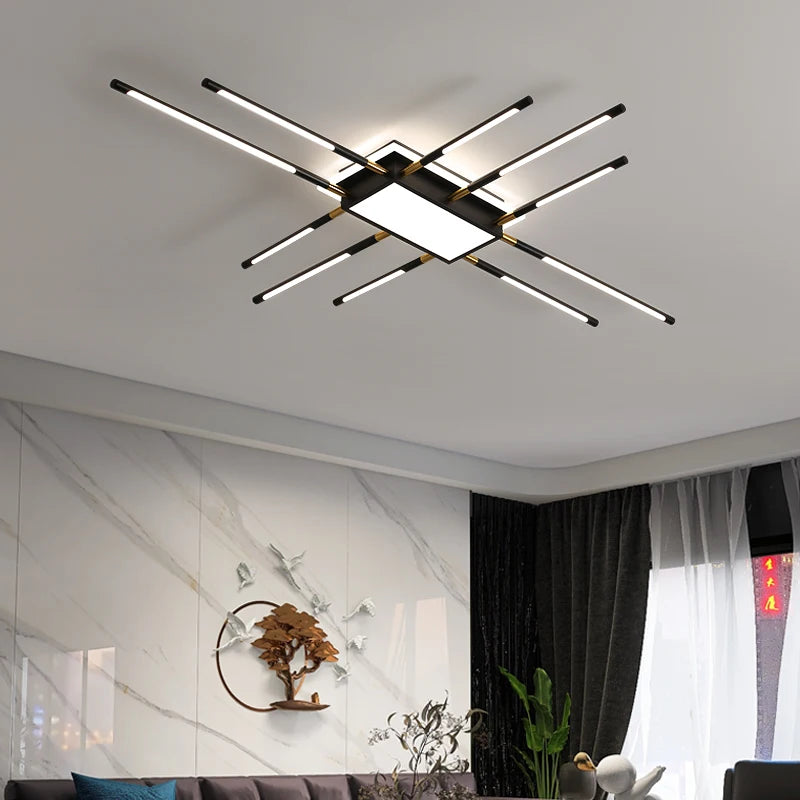 lustre moderne nordique en led pour intérieur décoratif - vue 3 sur 8