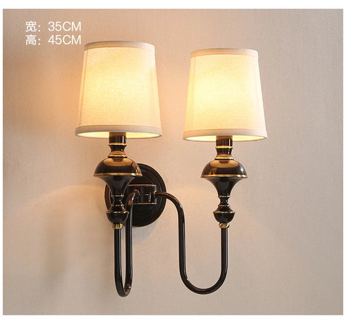 All copper wall lamp living room background wall lamp bedroom headboard staircase hallway copper wall lamp - vue 9 sur 8