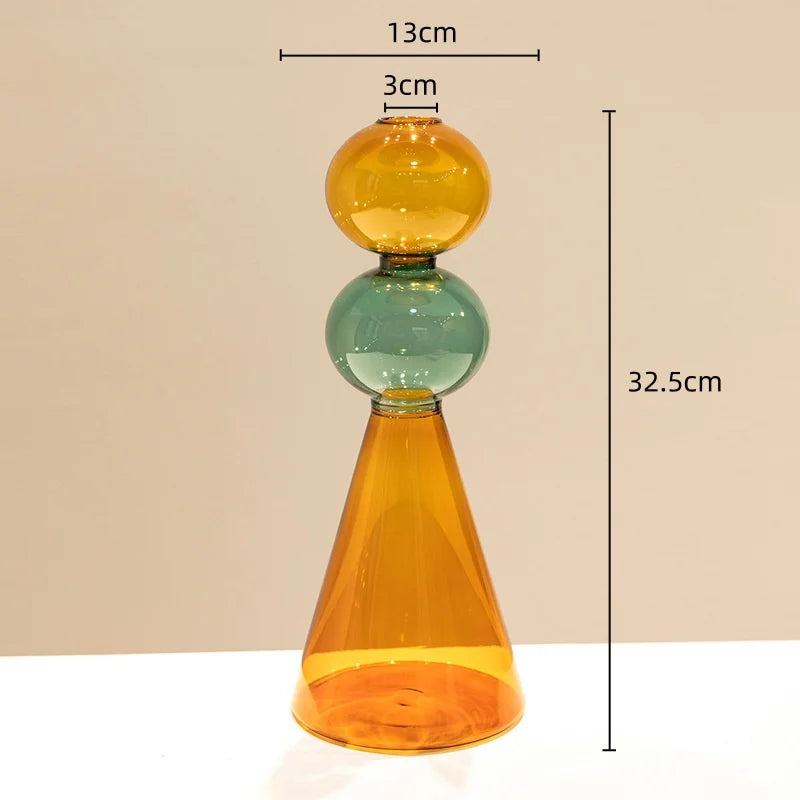 vase en verre teinté pour terrarium et décoration florale - vue 10 sur 18