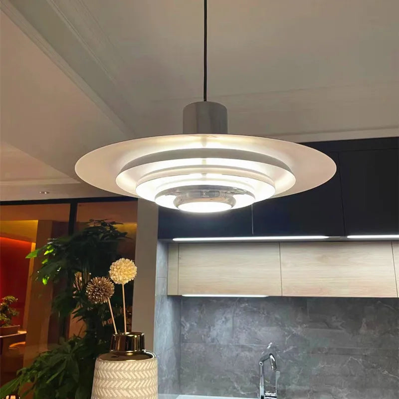 lustre moderne nordique simple design soucoupe volante - vue 3 sur 10