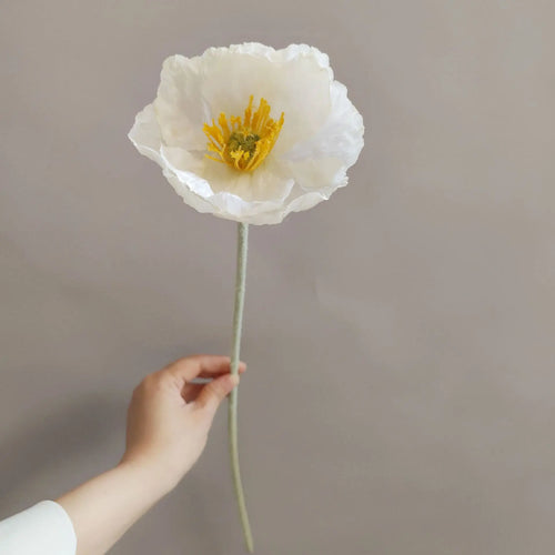 branche de fleurs artificielles pavot pour décoration et bricolage - vue 11 sur 10