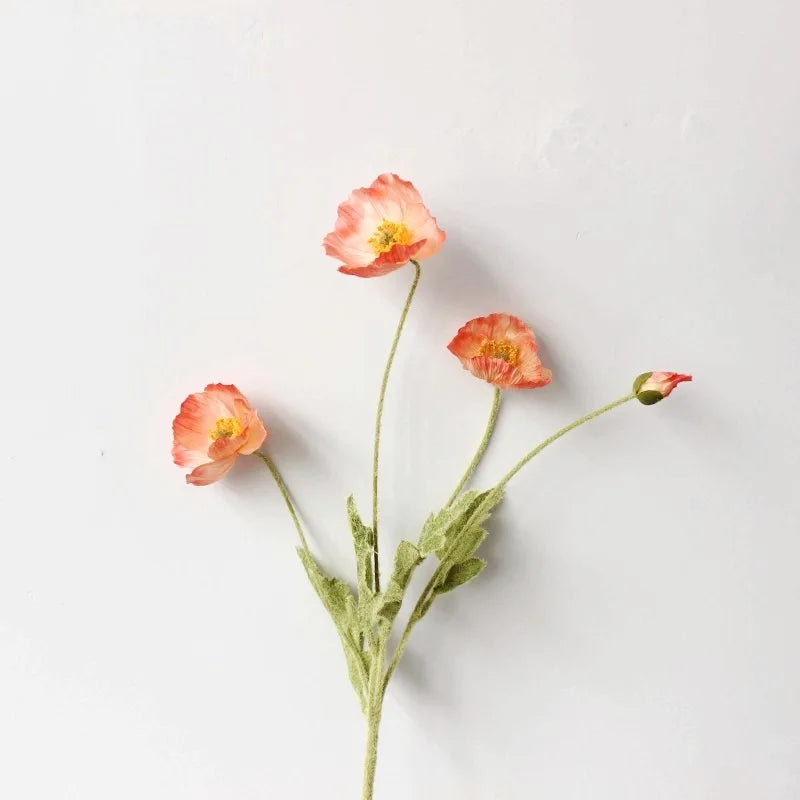 bouquet de fleurs artificielles pavot pour décoration maison jardin fête