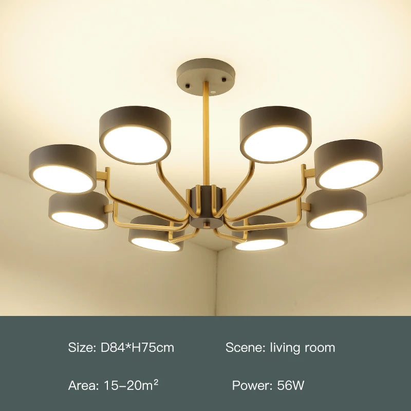 lustre moderne simple pour éclairage intérieur design élégant - vue 14 sur 18
