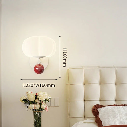 applique murale minimaliste citrouille style crème moderne - vue 13 sur 12