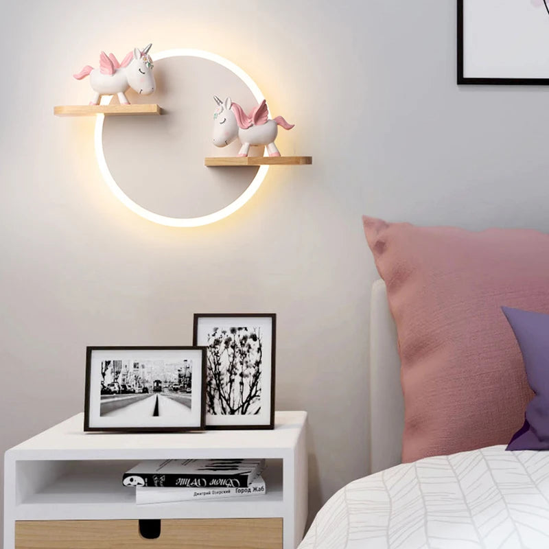 Applique Murale Ours Ballon Enfant - Lampe Chambre Fille Garçon Résine 3D G9