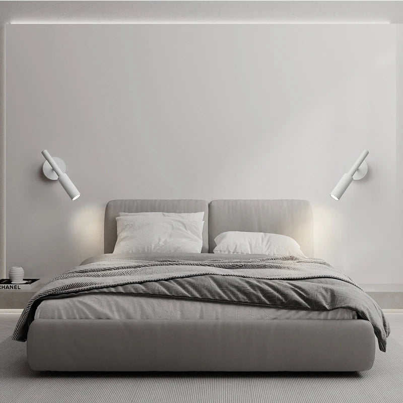 applique murale minimaliste nordique rotative led aluminium