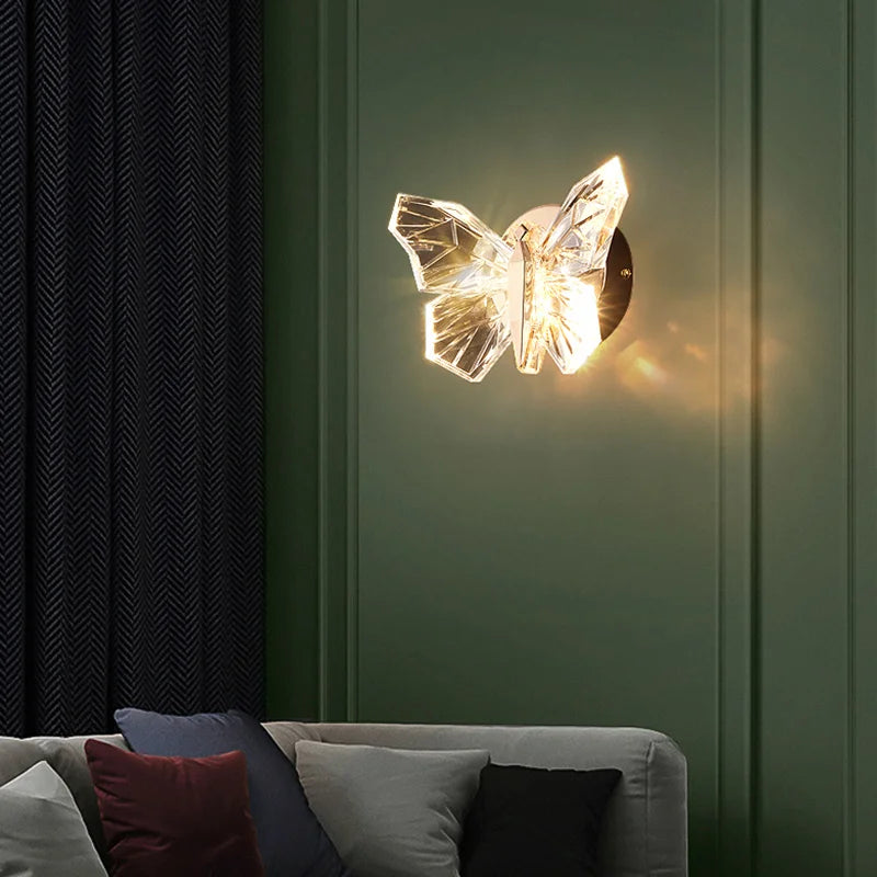 Applique murale LED papillon nordique