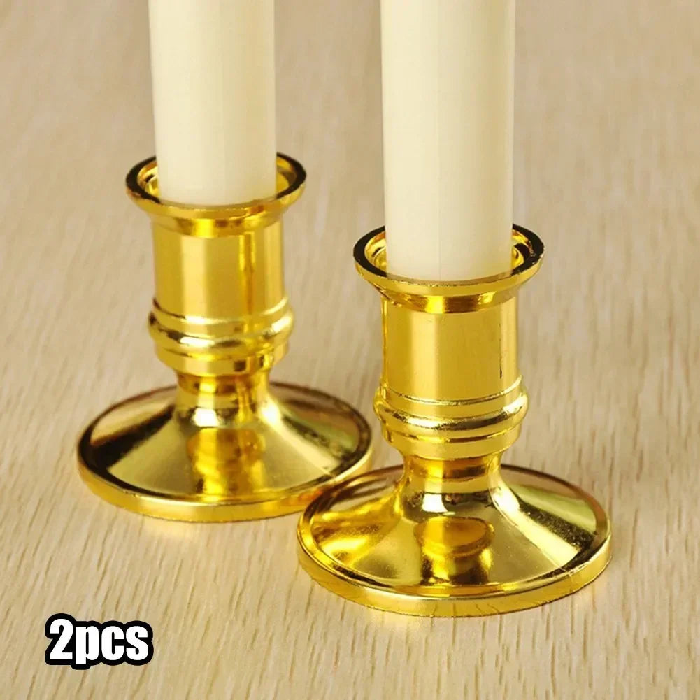 lot de 2 bougeoirs coniques pour décoration mariage et fêtes - vue 7 sur 7