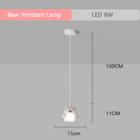 lampes suspendues animaux enfants boule soins oculaires