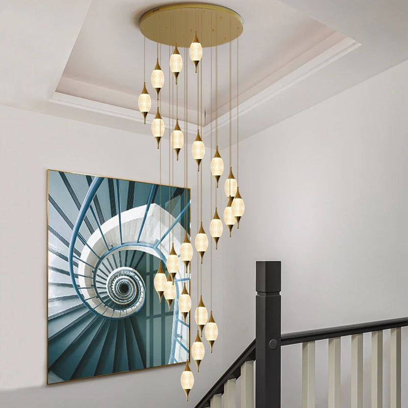 lustre moderne pour décoration d'hôtel et restaurant - vue 5 sur 12