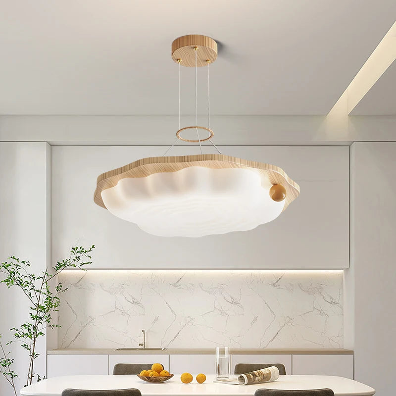 lustre qiyimei bois gradation lampes suspendues décoratives