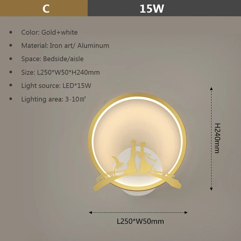 applique murale moderne minimaliste luminaires décoratifs élégants et raffinés