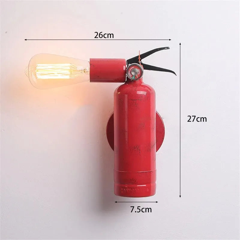 lampe; création; vintage; industriel; extincteur; 1946; déco lampe; création; vintage; industriel; extincteur; 1946; déco