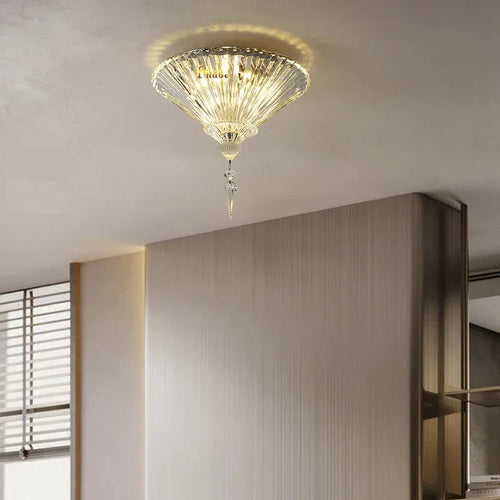 plafonnier en cristal éclairage intérieur décoratif luxe