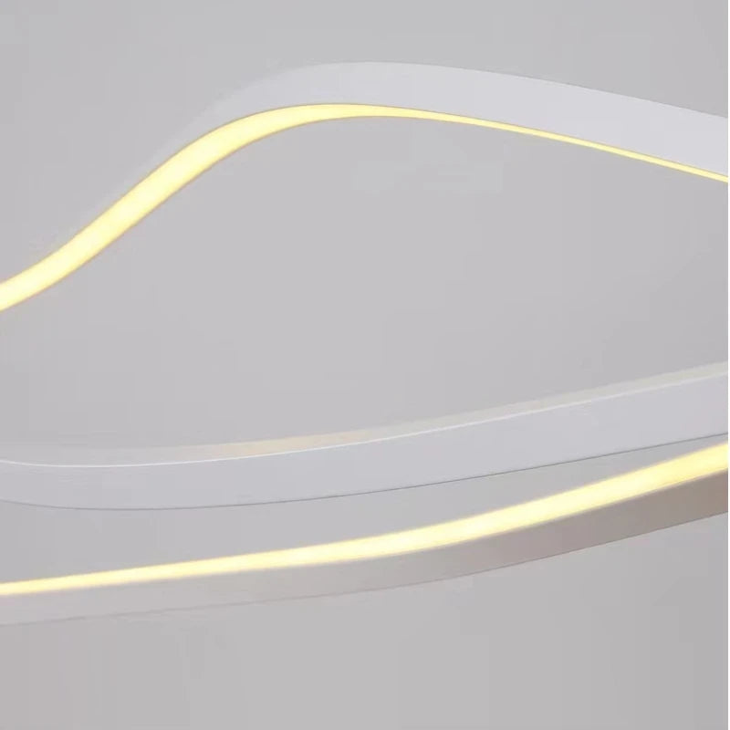 suspension led minimaliste en aluminium pour éclairage maison
