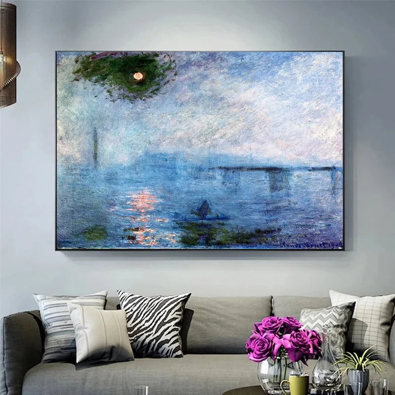 peintures impressionnistes de claude monet art mural décoratif