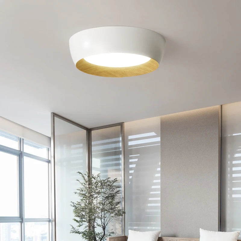 Plafonniers LED nordique pour salon chambre couloir Luminaire blanc noir gris lampe 	 lustres e pendentes