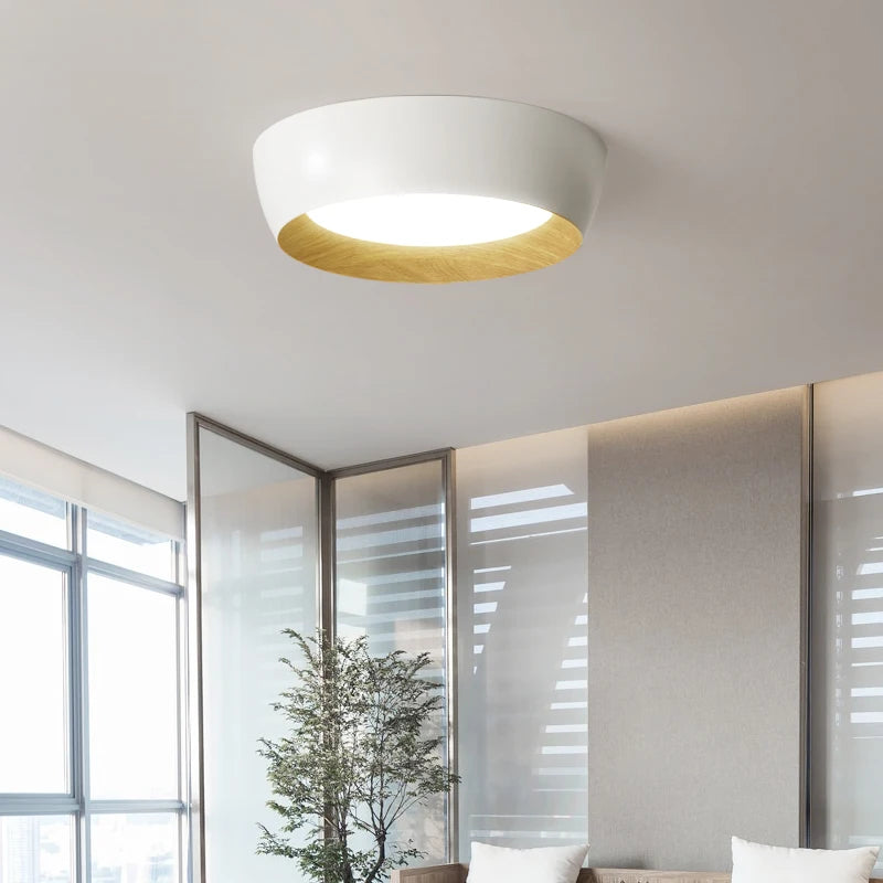 Plafonniers LED nordique pour salon chambre couloir Luminaire blanc noir gris lampe livraison directe lustres e pendentes