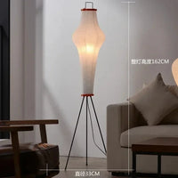 lampadaire led en papier de riz design japonais pour intérieur