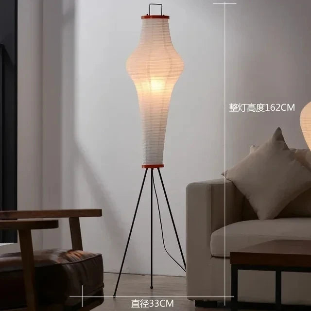 Lampadaire Design Trango Coréen - Abat-jour Papier De Riz Bambou 125cm Lampadaire Design Trango Coréen - Abat-jour Papier De Riz Bambou 125cm