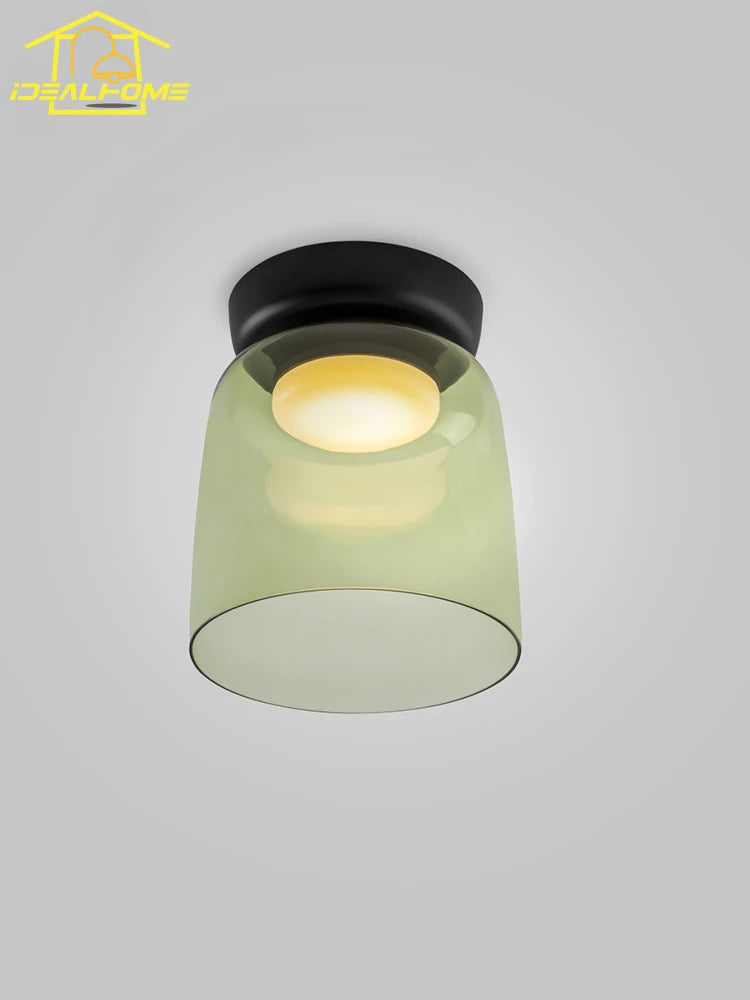 plafonnier design en verre éclairage intérieur moderne pour divers espaces - vue 3 sur 21
