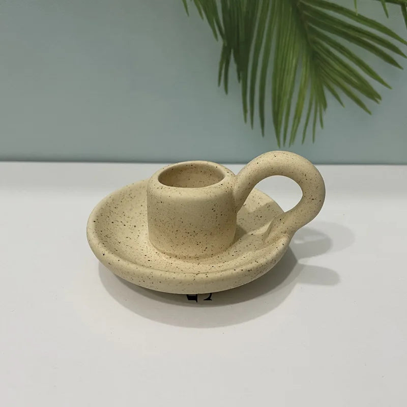bougeoir en céramique nordique pour décoration intérieure élégante - vue 10 sur 18