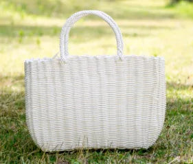 panier tissé imitation rotin pour pique-nique en extérieur - vue 10 sur 22