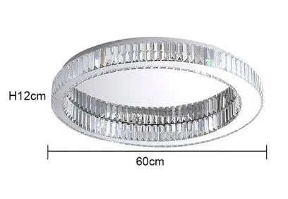 plafonnier circulaire en cristal moderne pour décoration intérieure - vue 12 sur 15