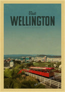 affiche vintage de voyage pour passionnés de tourisme