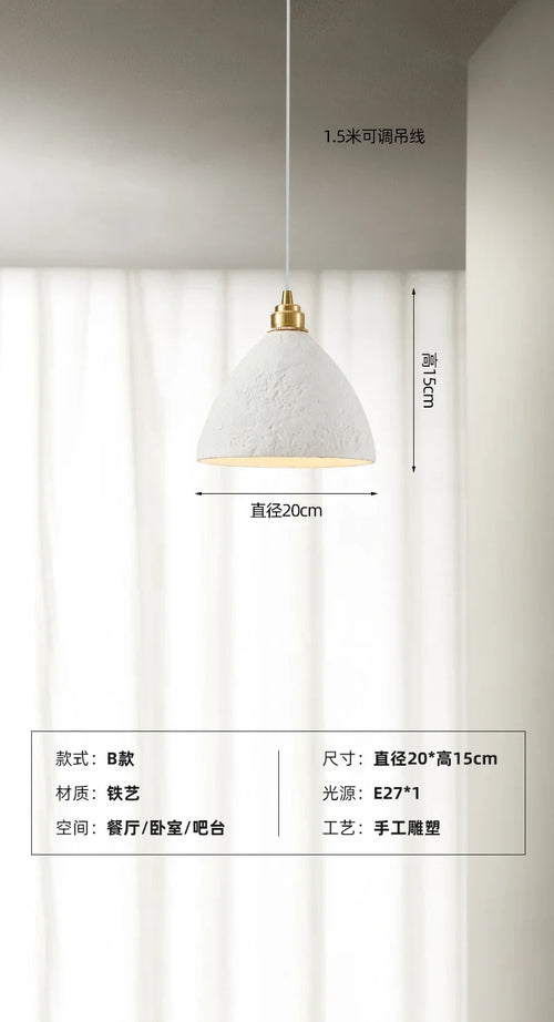 suspension artisanale wabi-sabi pour ambiance japonaise moderne - vue 8 sur 16