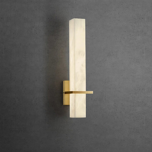 applique murale led en marbre et cuivre doré luxueuse