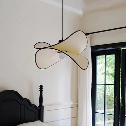 plafonnier en tissu wabi sabi pour décoration intérieure moderne - vue 5 sur 10