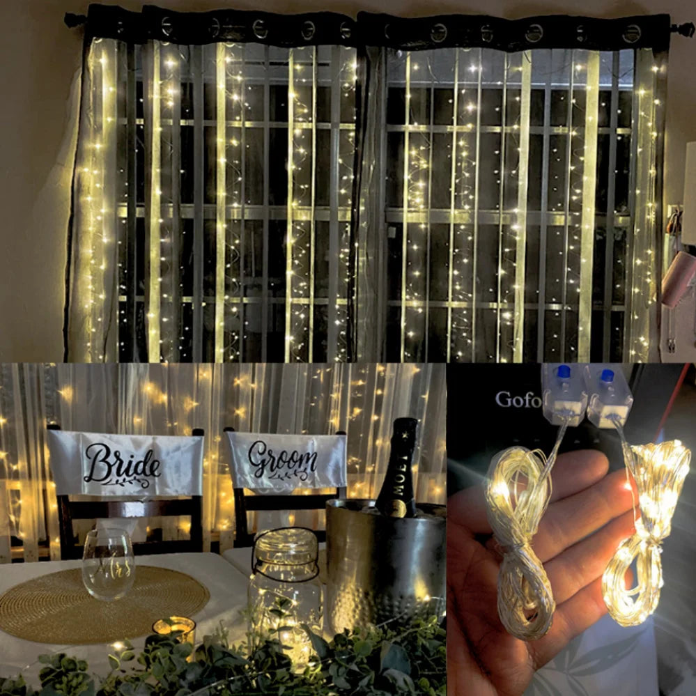 guirlande lumineuse led usb étanche pour décorations de fête - vue 7 sur 14