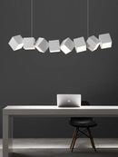 lustre moderne simple nordique luxe longue barre suspension lampe