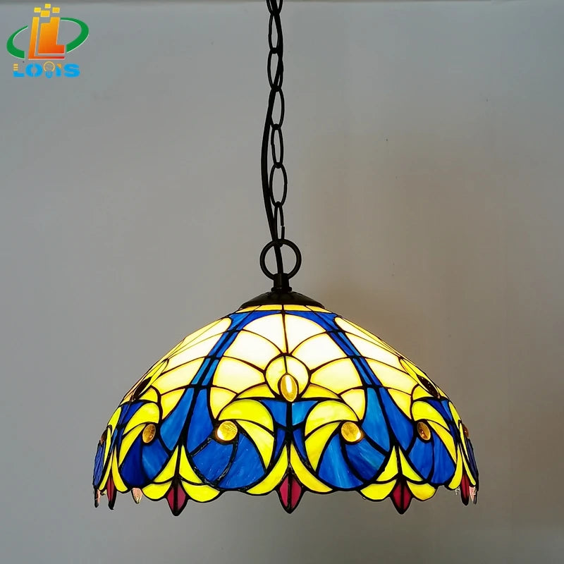 lustre nordique en verre rétro pour éclairage de café