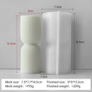moule silicone bougie aromatique cylindrique pour résine et plâtre