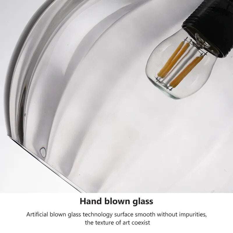 suspension bonbon verre luminaire déco maison - vue 4 sur 14