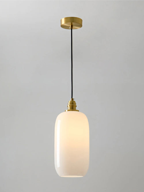 lustre en verre blanc pour une ambiance artistique élégante - vue 2 sur 7