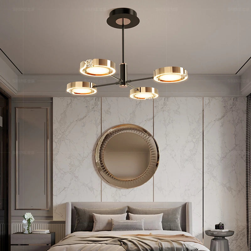 suspension led moderne au design minimaliste élégant pour intérieur - vue 4 sur 18