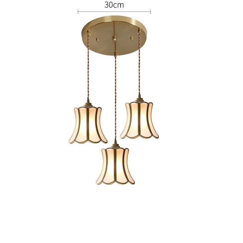 iwhd 2022 	 nordique verre led suspension luminaires cuivre moderne éclairage - vue 18 sur 24