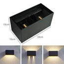 12W UP and Down Outdoor LED Wall Lamp PIR Motion Sensor Waterproof Garden Porch Light Adjustable Aluminum Wall Sconce Lighting