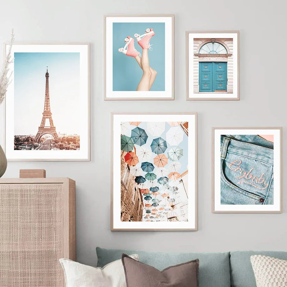 décoration murale style urbain londres et paris pour filles - vue 3 sur 6